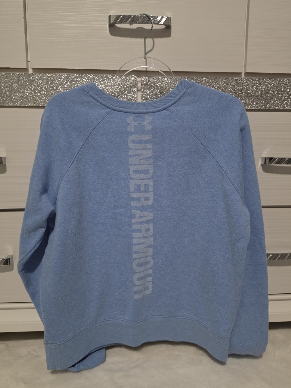 Under Armour Women's Light Blue Logo Crew Sweatshirt